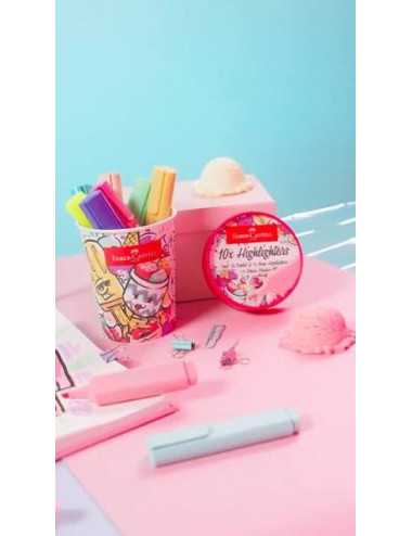 Μαρκαδόροι Faber Castell Υπογράμμισης Pastel Colours IceCream 10χρ
