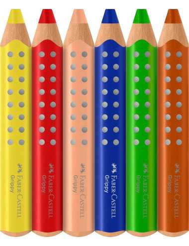 Ξυλομπογιές Faber Castell 10χρ Grippy Με Ξύστρα
