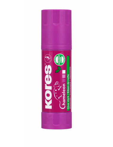Κόλλα Kores Stick 15gr Chameleon Μωβ που Γίνεται Διάφανο