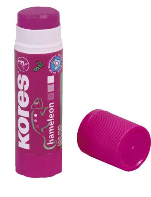 Κόλλα Kores Stick 15gr Chameleon Μωβ που Γίνεται Διάφανο