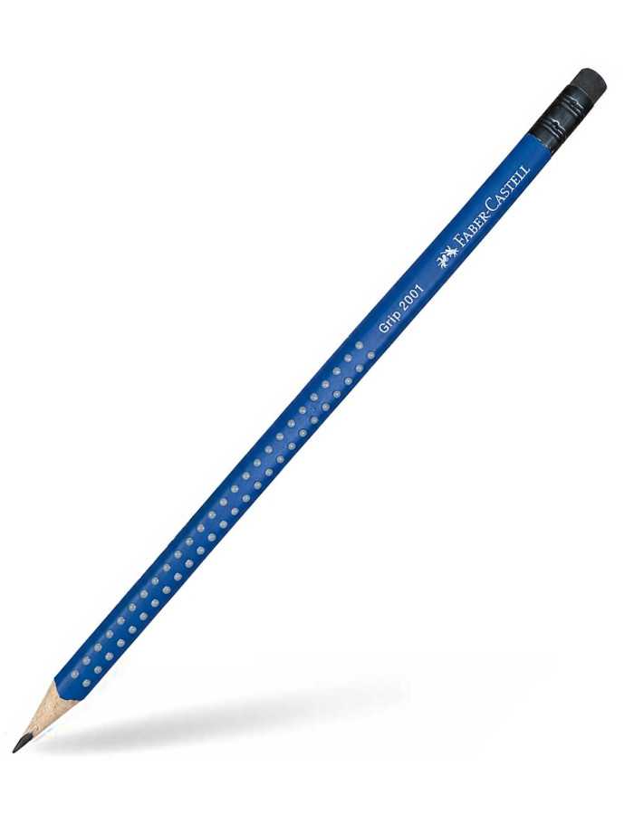 Μολύβι Faber Castell Grip 2001 ΗΒ με Γόμα Turquoise