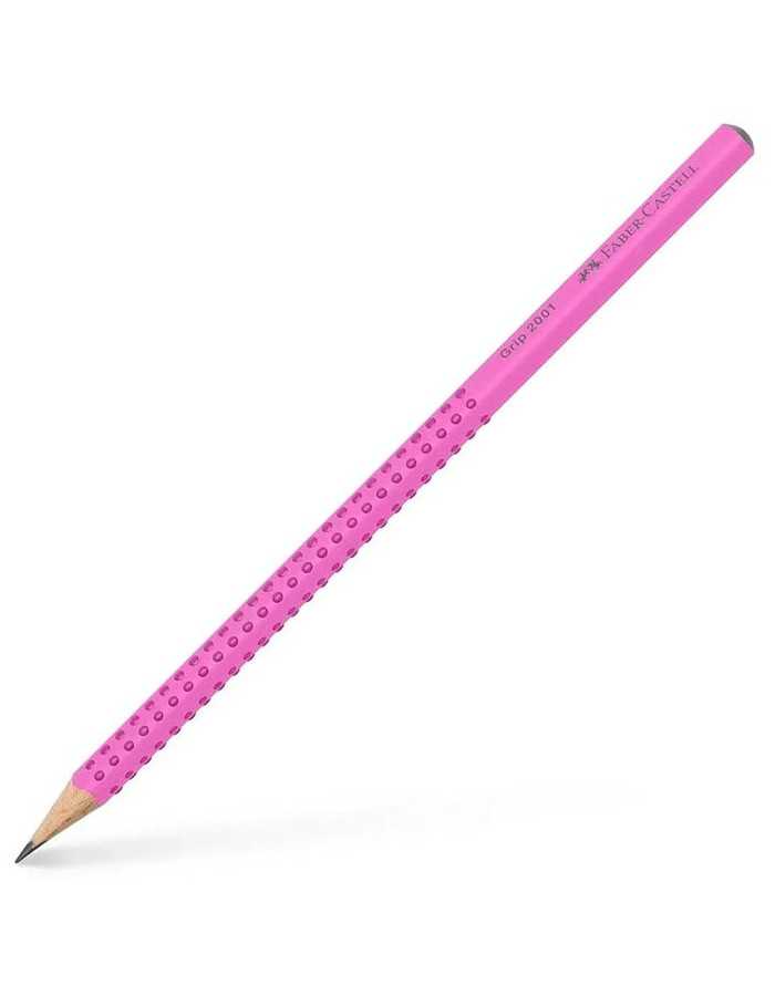Μολύβι Faber Castell Grip 2001 HB Pink Madder Lake