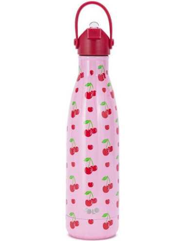 Παγούρι 500ml Υολο Αοξείδωτο Cherry