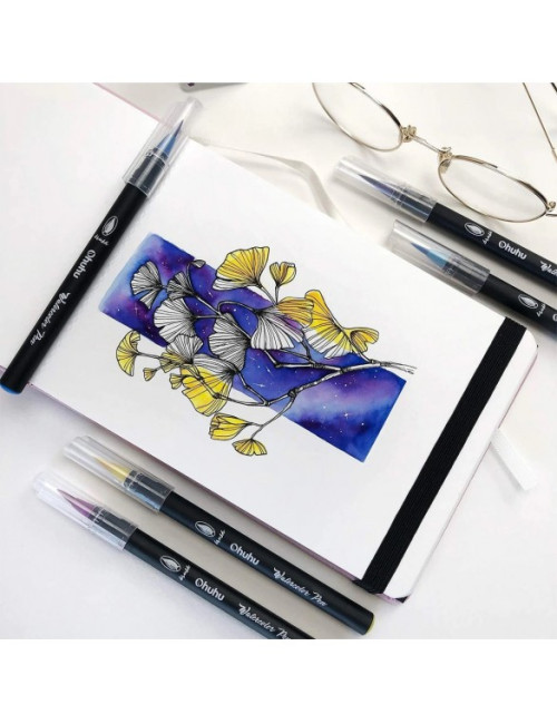 Μαρκαδόροι Ohuhu 25χρ Watercolor Brush Pens Single Brush
