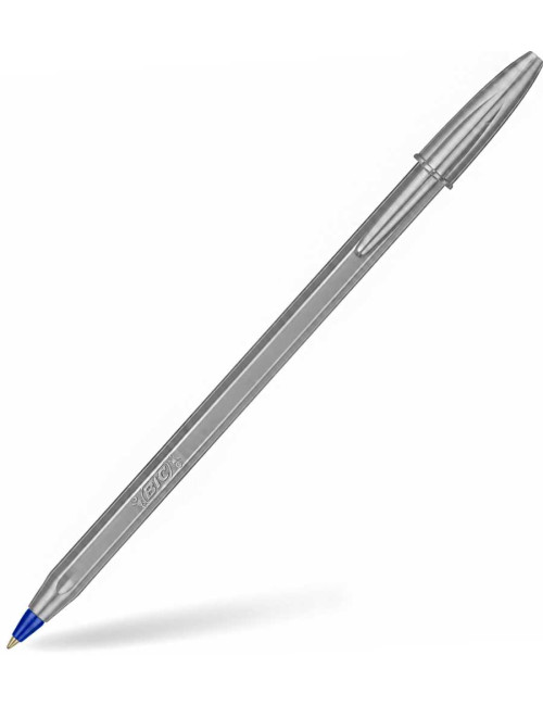 Στυλό Bic Cristal Glace 1.0 Ballpoint Silver