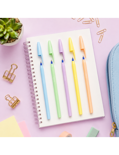 Στυλό Bic Cristal Pastel 1.0 Ballpoint Κίτρινο