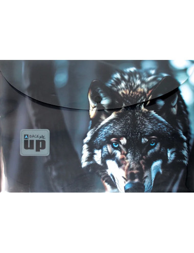 Φάκελος Κουμπί Α4 BMU Blue Eye Wolf