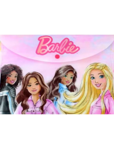 Φάκελος Κουμπί Α4 Gim Barbie Paints