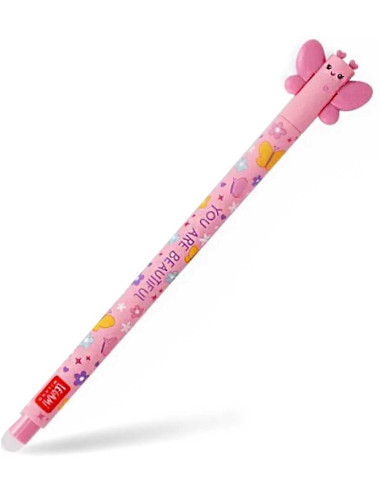 Στυλό Legami Gel Erasable 0.7 Butterfly Pink
