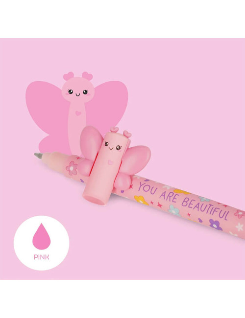 Στυλό Legami Gel Erasable 0.7 Butterfly Pink