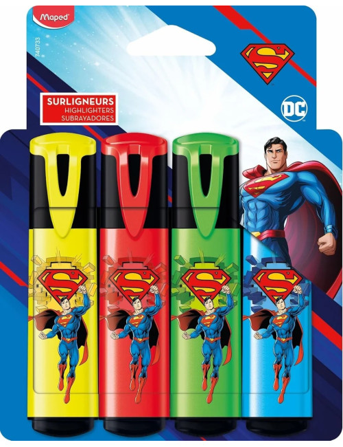 Μαρκαδόροι Maped Υπογράμμισης Superman 4τ