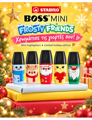 Μαρκαδόροι Stabilo Υπογράμμισης Boss Mini Frosty Friends 5τ