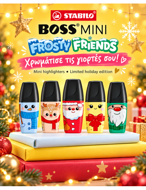 Μαρκαδόροι Stabilo Υπογράμμισης Boss Mini Frosty Friends 5τ